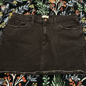Universal Thread Black Denim Skirt- 18